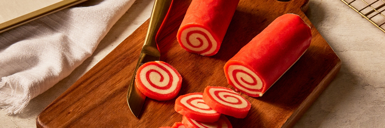 Peppermint Pinwheel Cookies