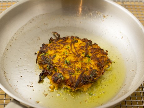 Kale and Sweet Potato Fritters