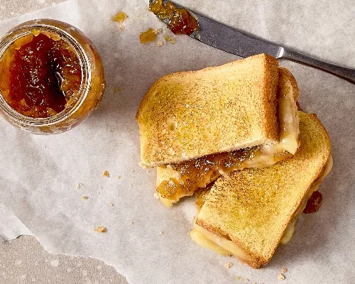 Onion Jam Grilled Cheese Sandwiches