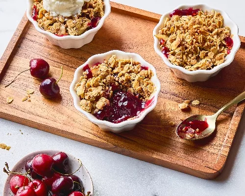 Cherry Buckwheat Crisp